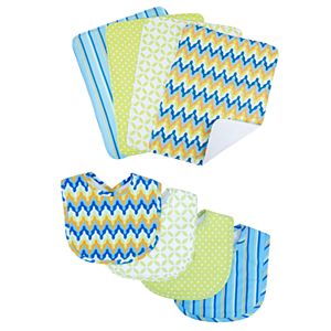Trend Lab Levi 8-pc. Bib & Burp Cloth Set