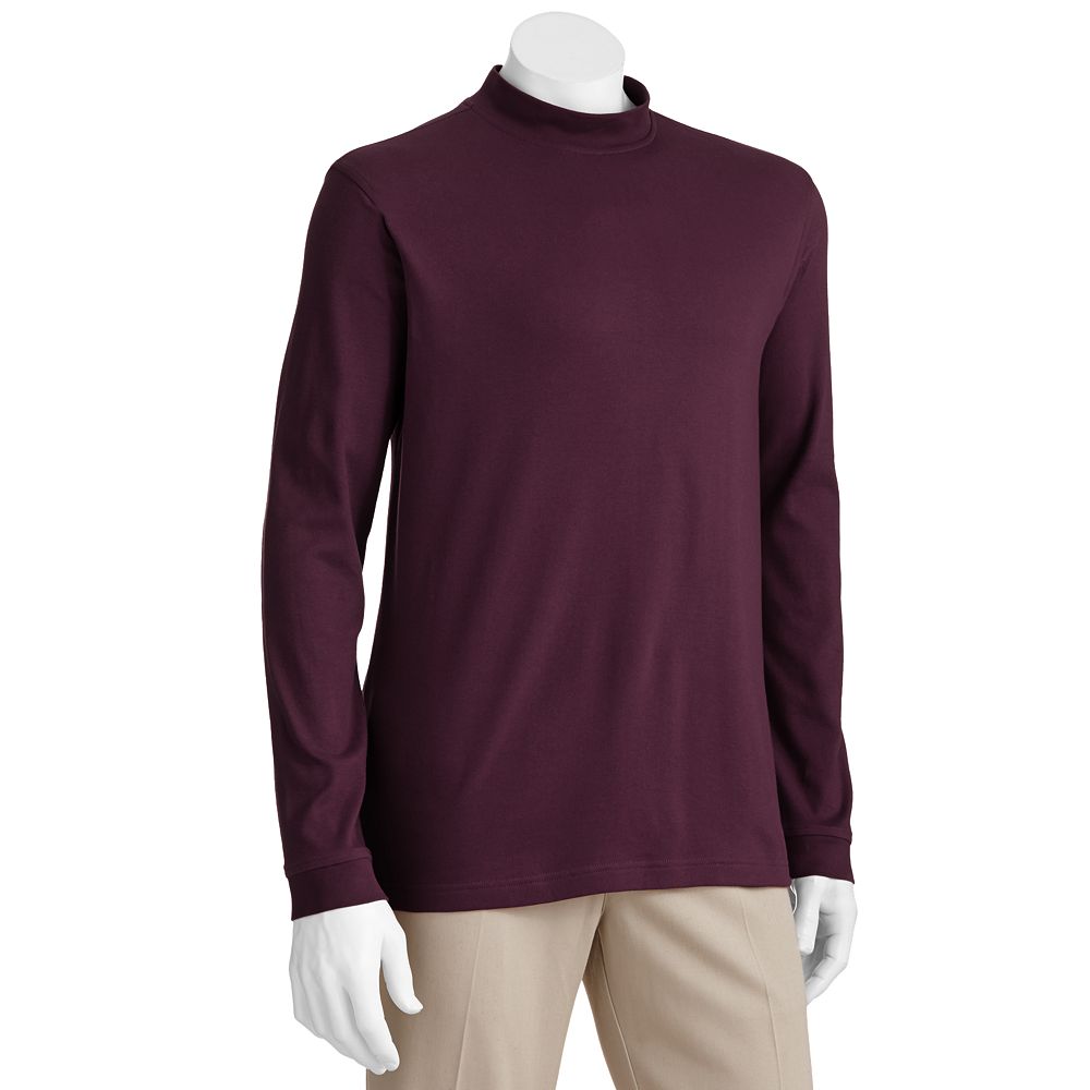 Croft Barrow® Easy Care Interlock Mockneck Tee Men