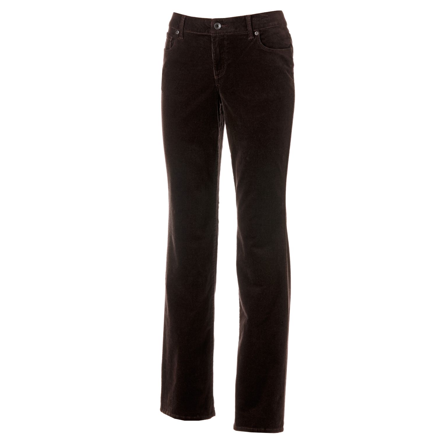 women's bootleg corduroy trousers