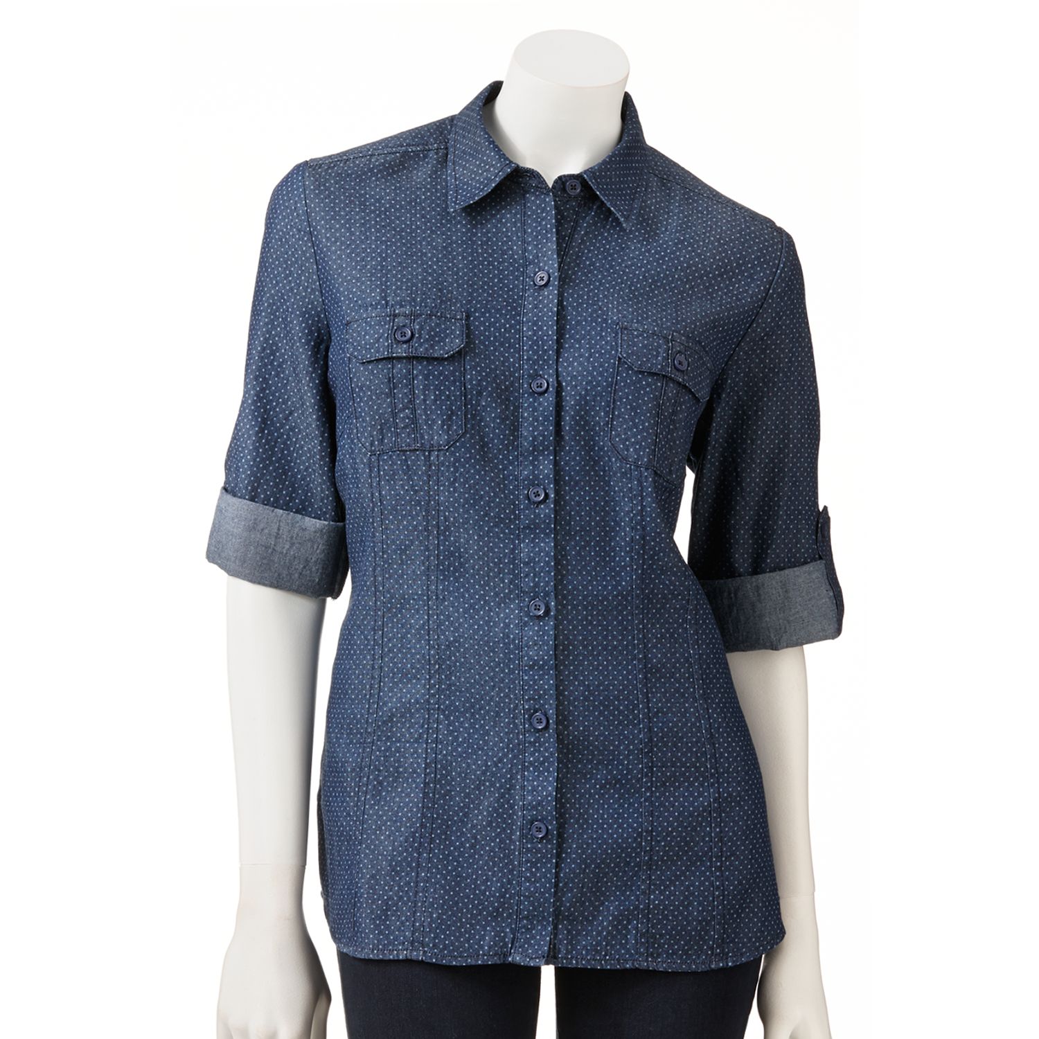 kohls polka dot shirt