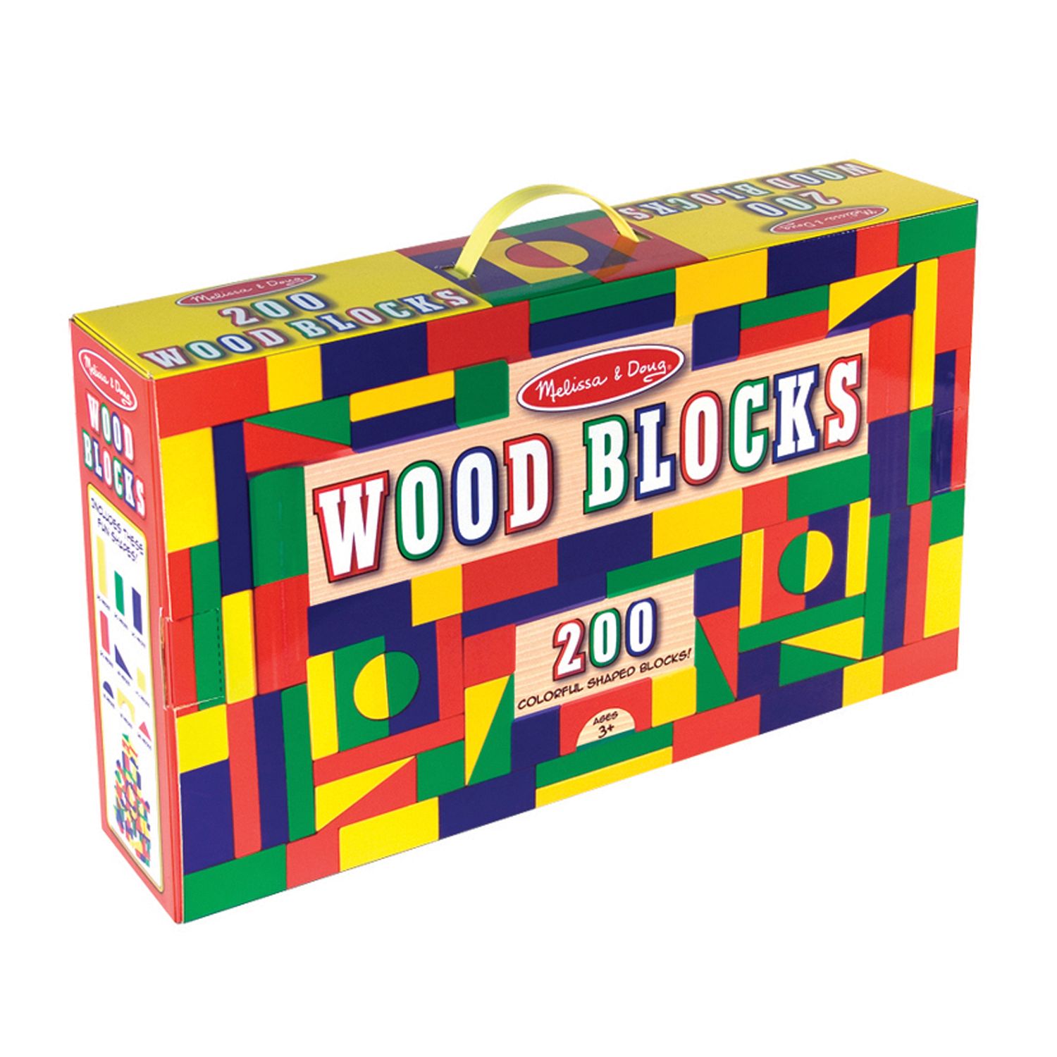 melissa & doug wooden building blocks set