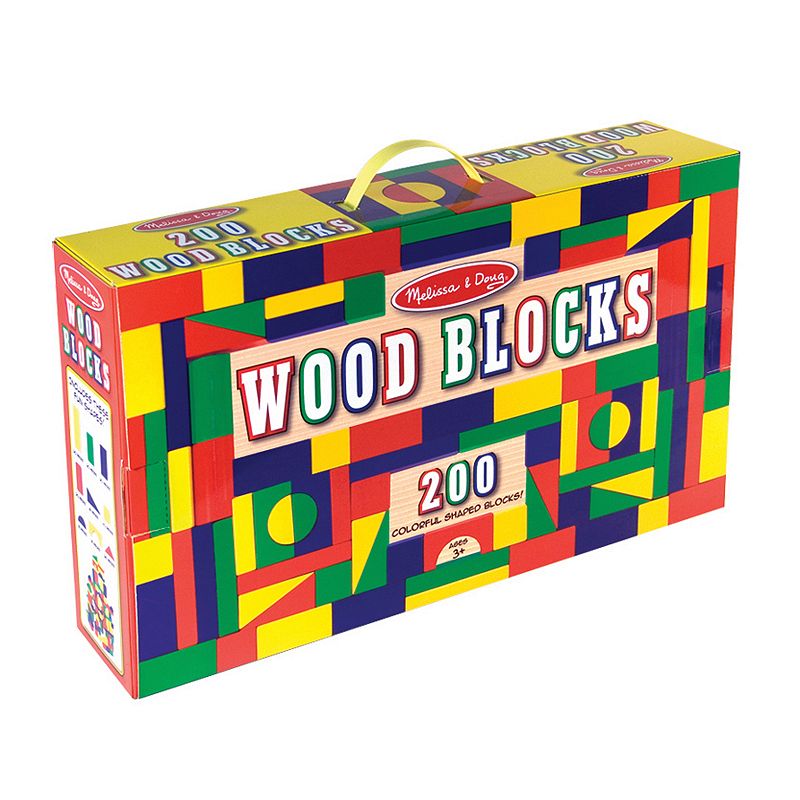 Melissa and Doug 200-pc. Wood Blocks Set, Multicolor
