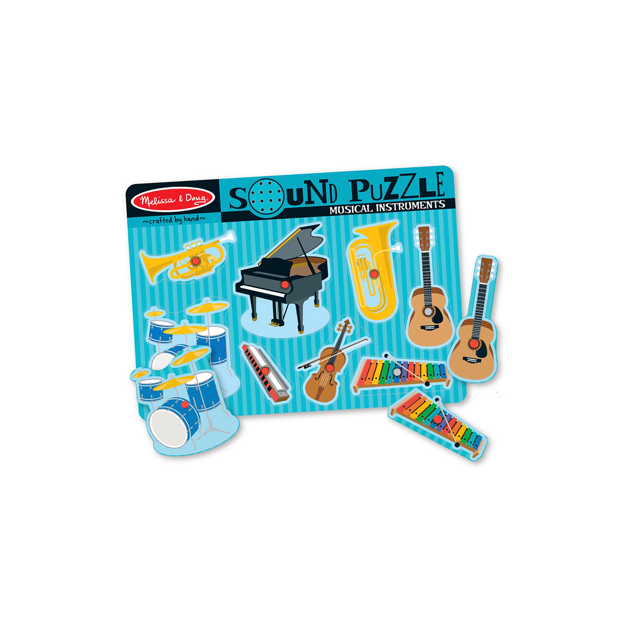 Musical Instruments Sound Puzzle - 8 Pieces, Multicolor