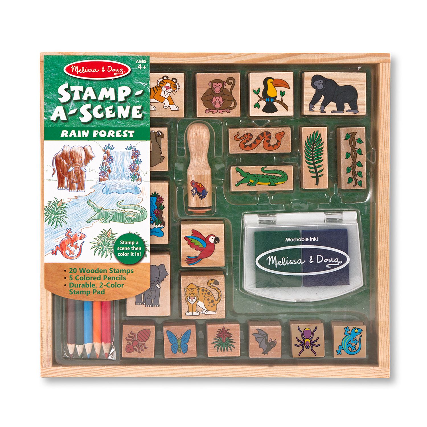 melissa and doug stamp a scene fairy garden