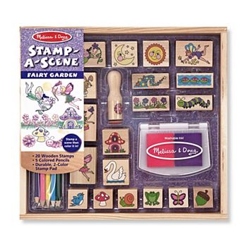melissa and doug stamp a scene fairy garden