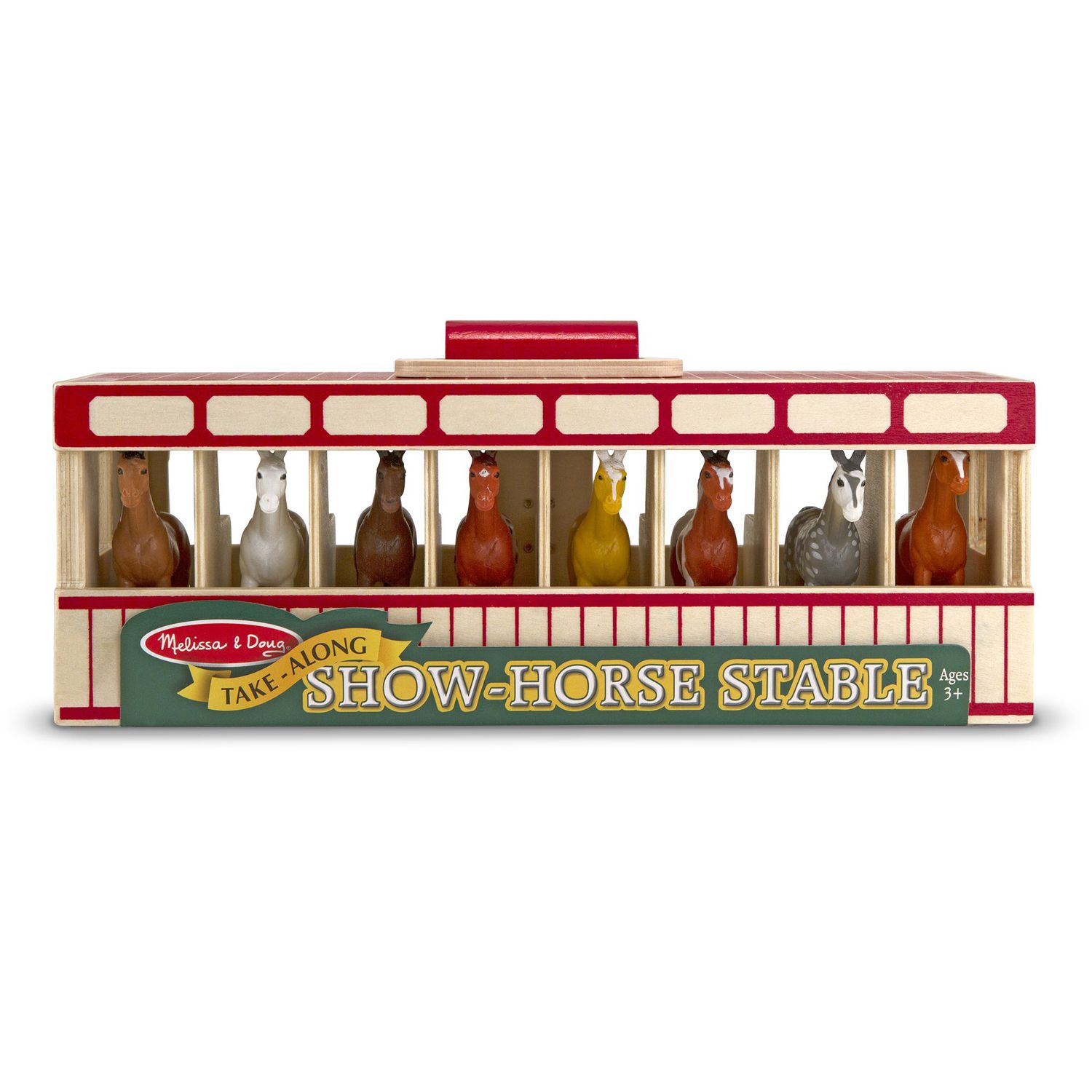 Детские фигурки Melissa & Doug Take-Along Show-Horse Stable — фото 2