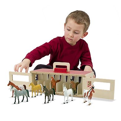 Melissa & Doug Take-Along Show-Horse Stable