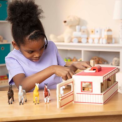 Melissa & Doug Take-Along Show-Horse Stable