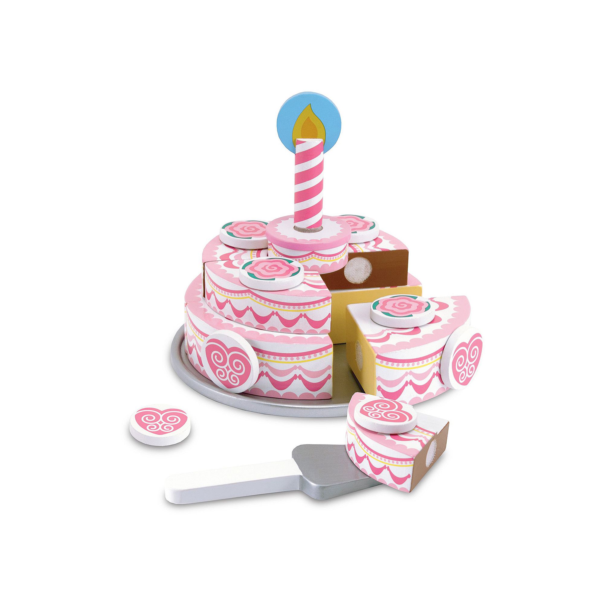 Melissa & Doug Triple-Layer Party Cake, Multicolor