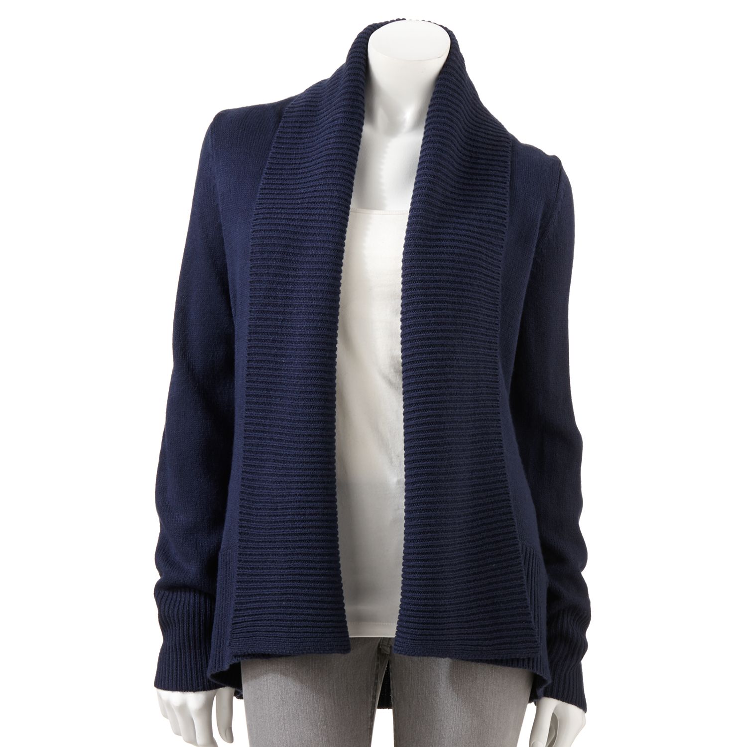 apt 9 shawl collar cardigan