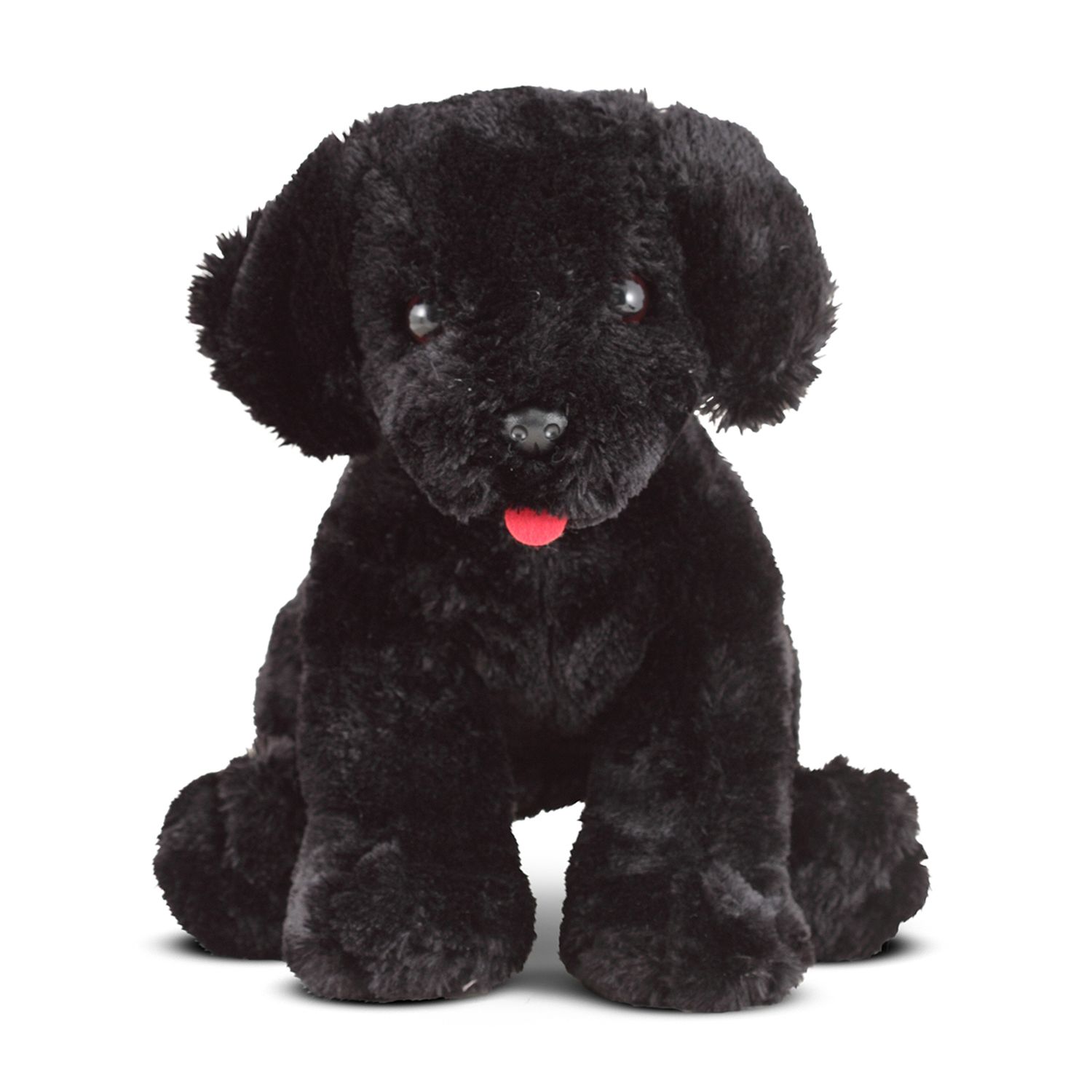 stuffed black lab puppy