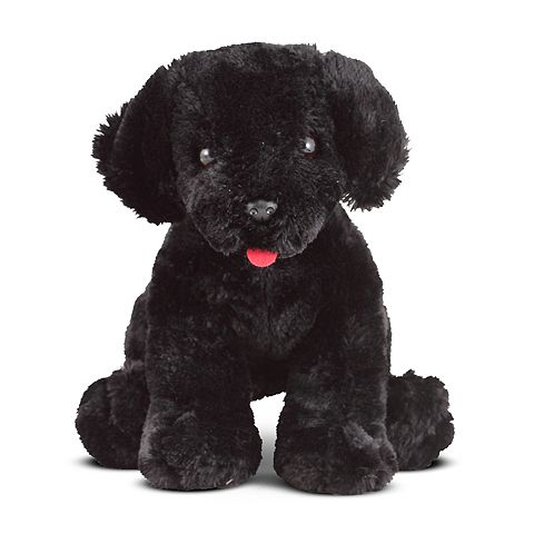 Детские мягкие игрушки Melissa & Doug Benson Black Lab Puppy Dog Stuffed Animal