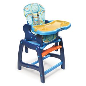 Badger Basket Convertible High Chair & Play Table - Blue