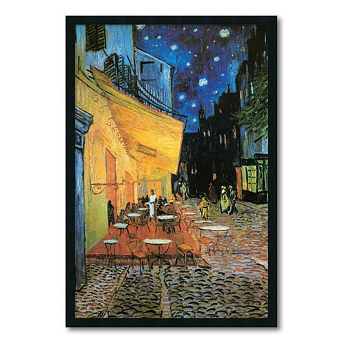 Cafe Terrace at Night Framed Wall Art by Vincent van Gogh