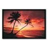 ''Tropical Beach Sunset'' Framed Wall Art