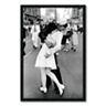 ''Kissing on VJ Day - Times Square'' Framed Wall Art by Alfred Eisenstaedt