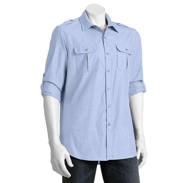 Apt. 9® ModernFit Military RollTab Casual ButtonDown Shirt
