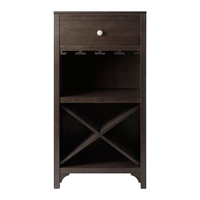 Winsome 20-Bottle Ancona Modular Wine Cabinet