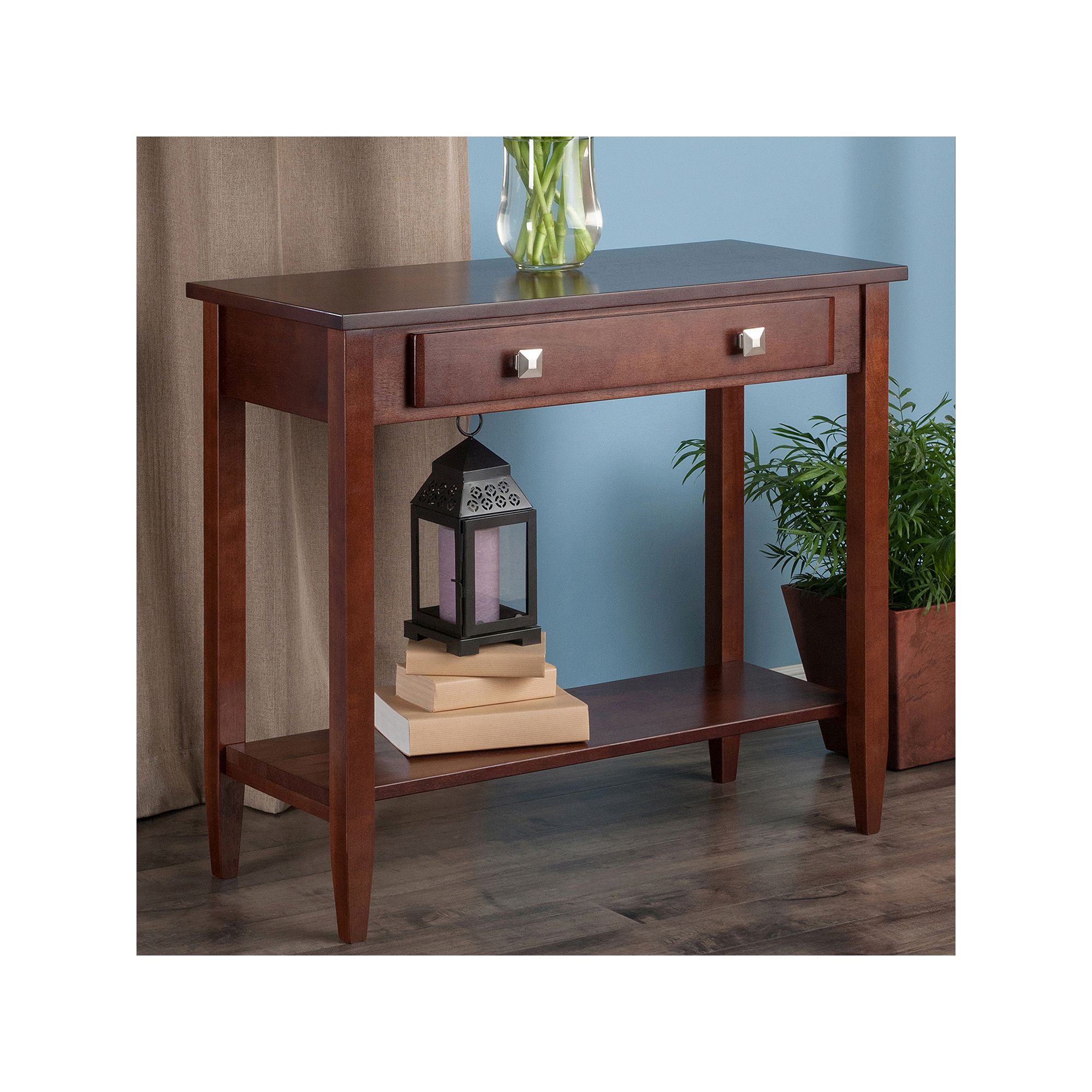 Winsome Richmond Console Table, Antique Brown