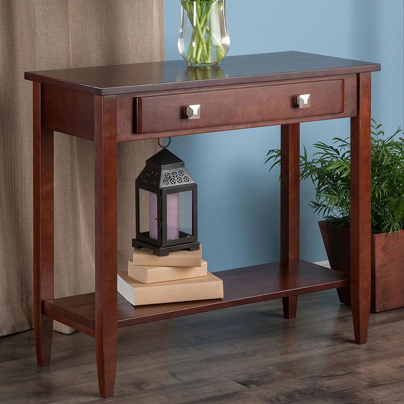 94086379 Winsome Richmond Console Table, Brown sku 94086379