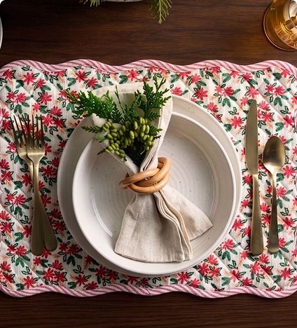 Minimalist white plate with greenery sprig