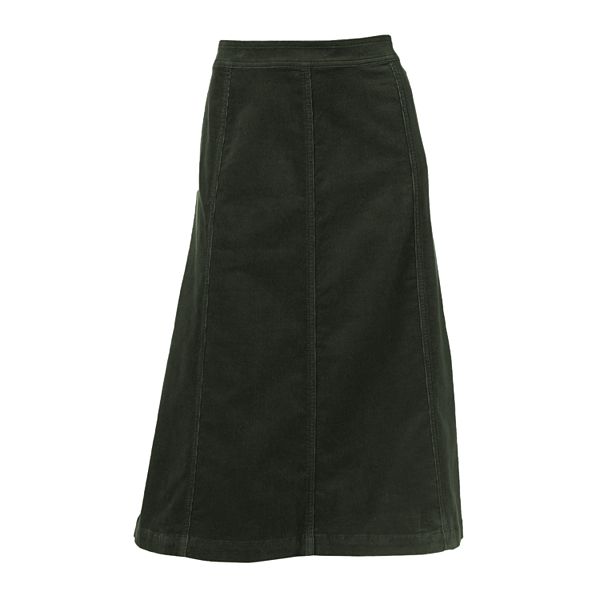 Croft & Barrow® Solid Gored Corduroy Skirt