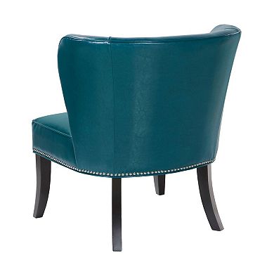 Madison Park Hilton Faux-Leather Accent Chair