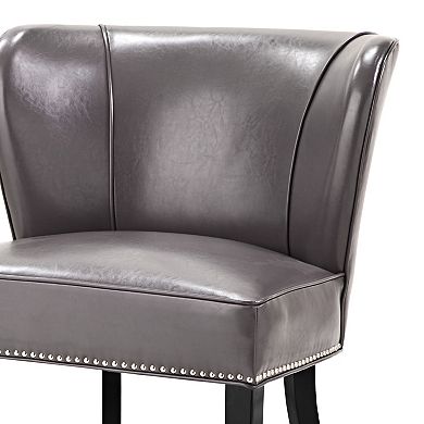 Madison Park Hilton Faux-Leather Accent Chair