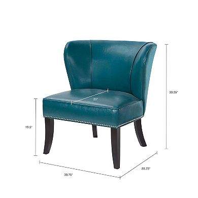 Madison Park Hilton Faux-Leather Accent Chair