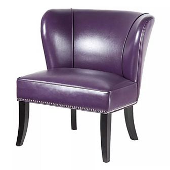 Madison Park Hilton Faux-Leather Accent Chair