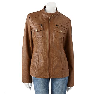 Apt. 9® Faux-Leather Jacket