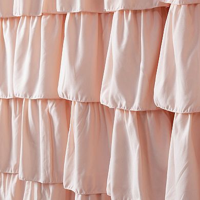 Lush Decor Ruffle Fabric Shower Curtain