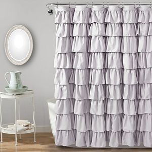 Madison Park Hope Ruffle Shower Curtain