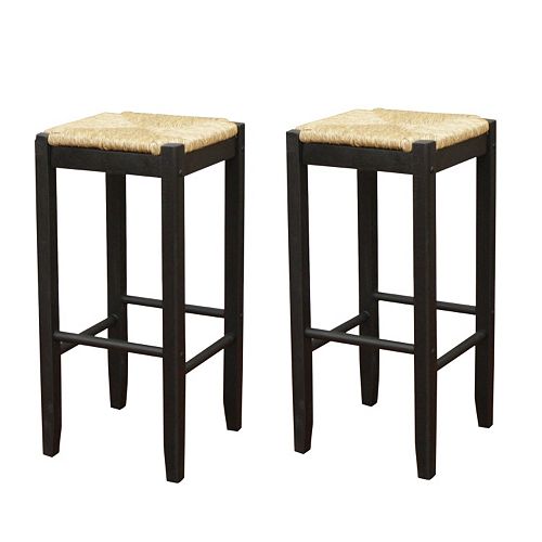American Heritage Billiards 2 Pc Rattan Bar Stool Set