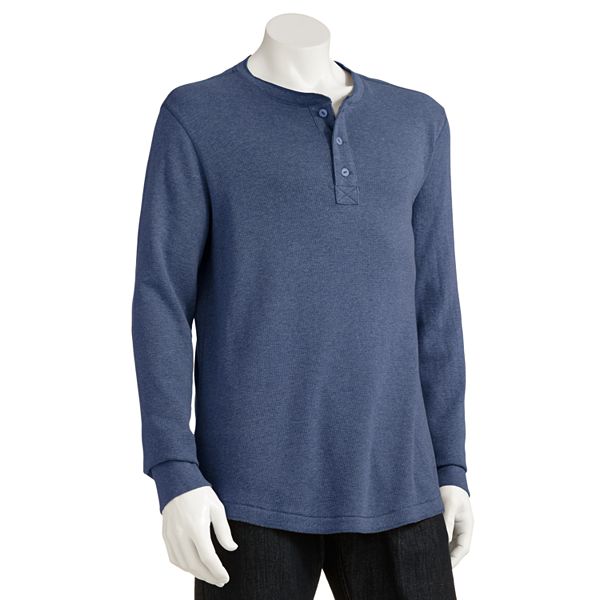 Big & Tall Sonoma Goods For Life® Solid WaffleWeave Thermal Henley