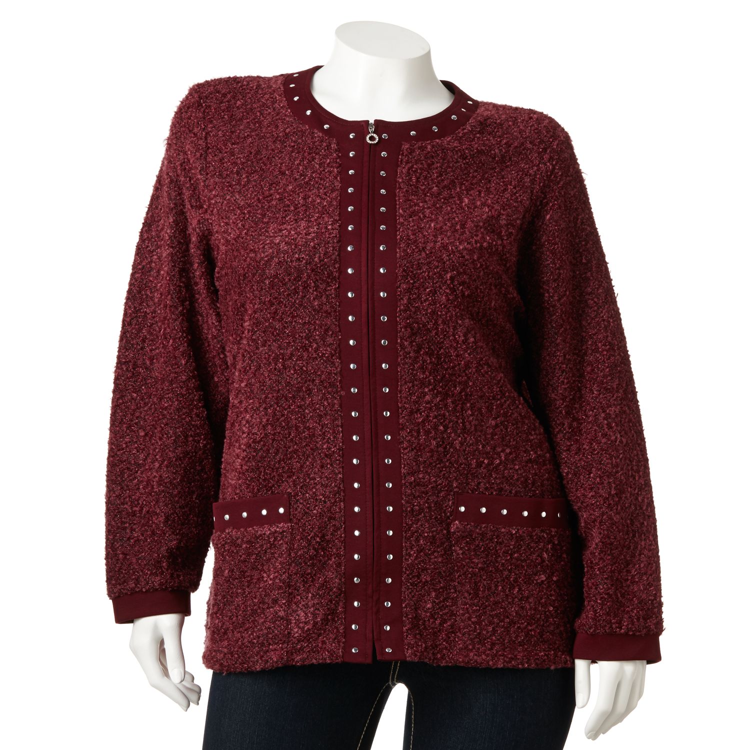 embellished long cardigan