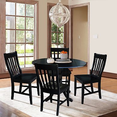 5-pc. Drop-Leaf Dining Table and Chair Set