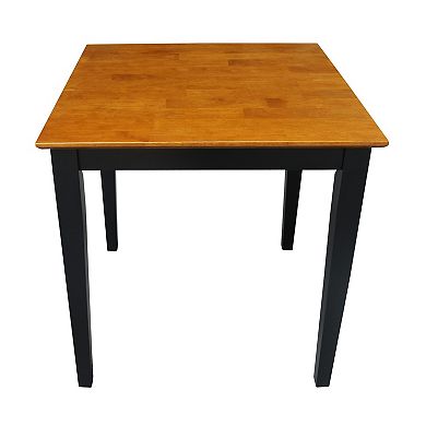 Square Two-Tone Shaker-Styled Table