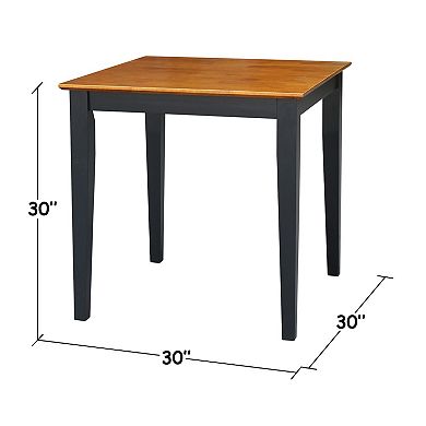 Square Two-Tone Shaker-Styled Table