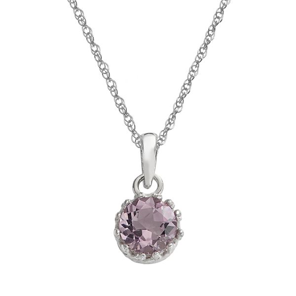 Designs by Gioelli Sterling Silver Amethyst Pendant