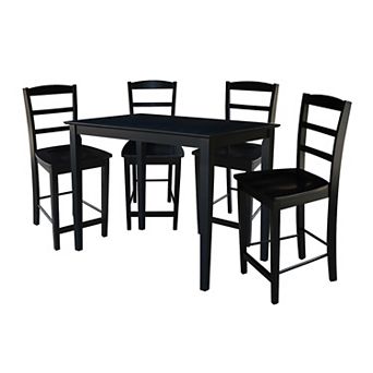 5 pc Dining Table & Counter Stool Set
