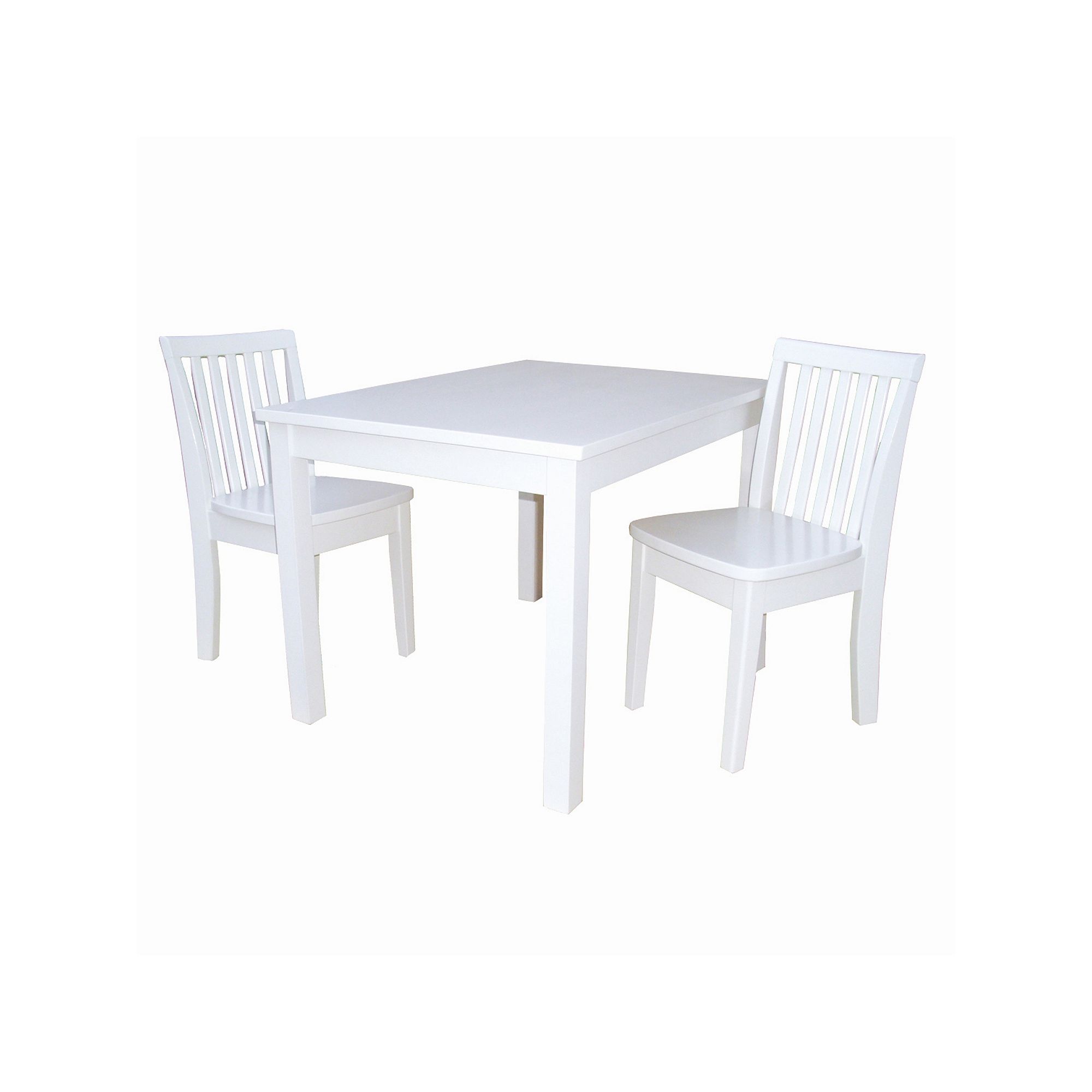 3-pc. Juvenile Table & Chairs Set, Linen White