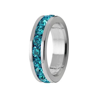 Traditions Jewelry Company Sterling Silver Crystal Birthstone Rondelle Charm