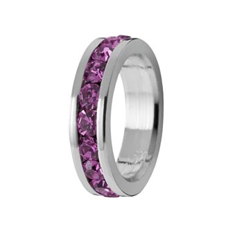 Traditions Jewelry Company Sterling Silver Crystal Birthstone Rondelle Charm