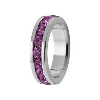 Traditions Jewelry Company Sterling Silver Crystal Birthstone Rondelle Charm