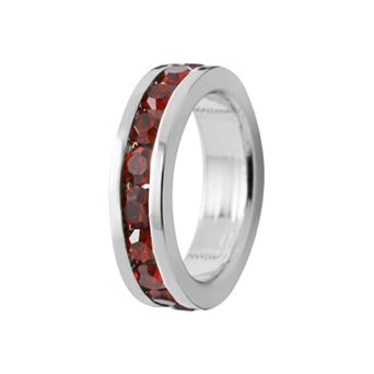 Traditions Jewelry Company Sterling Silver Crystal Birthstone Rondelle Charm