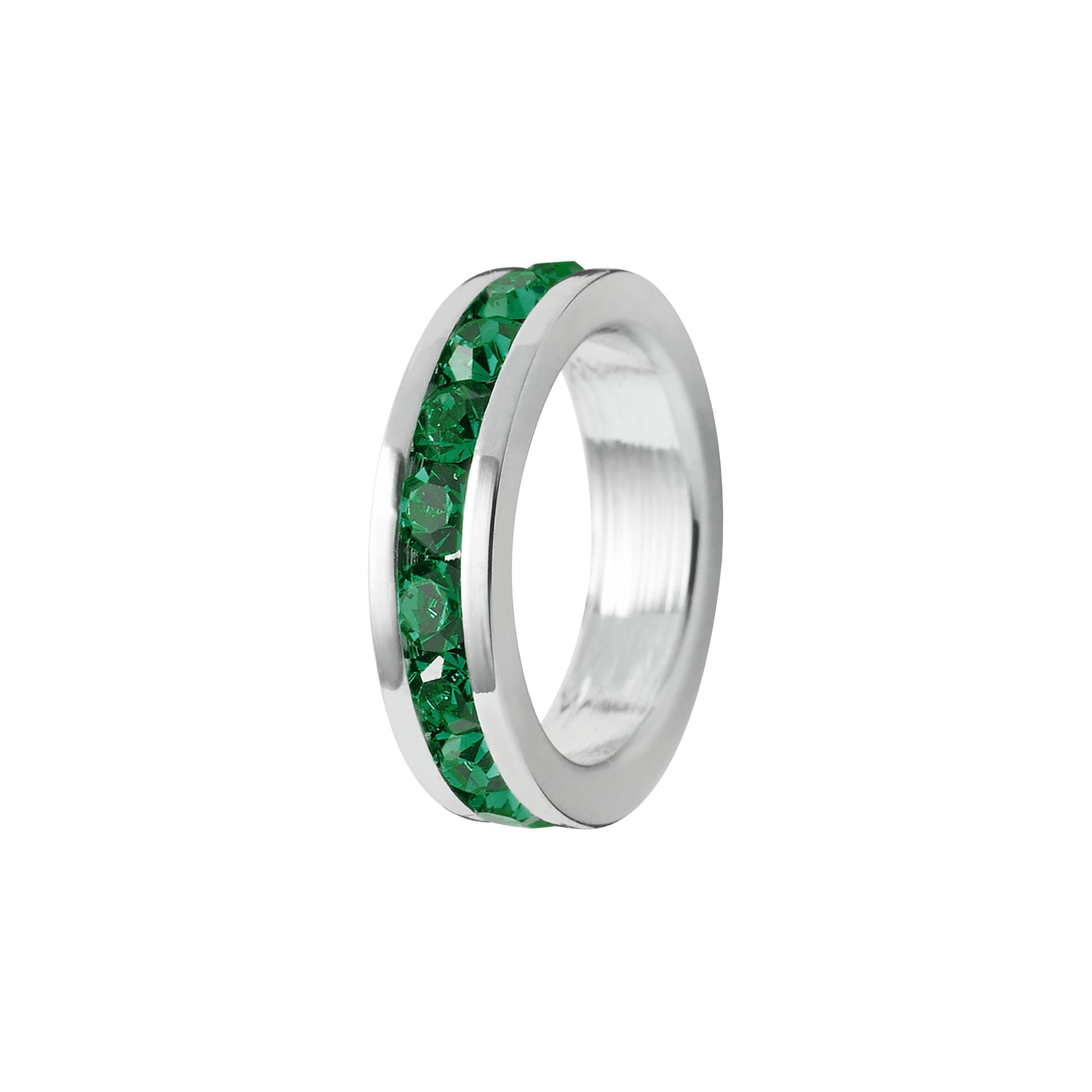Traditions Jewelry Company Sterling Silver Crystal Birthstone Rondelle Char