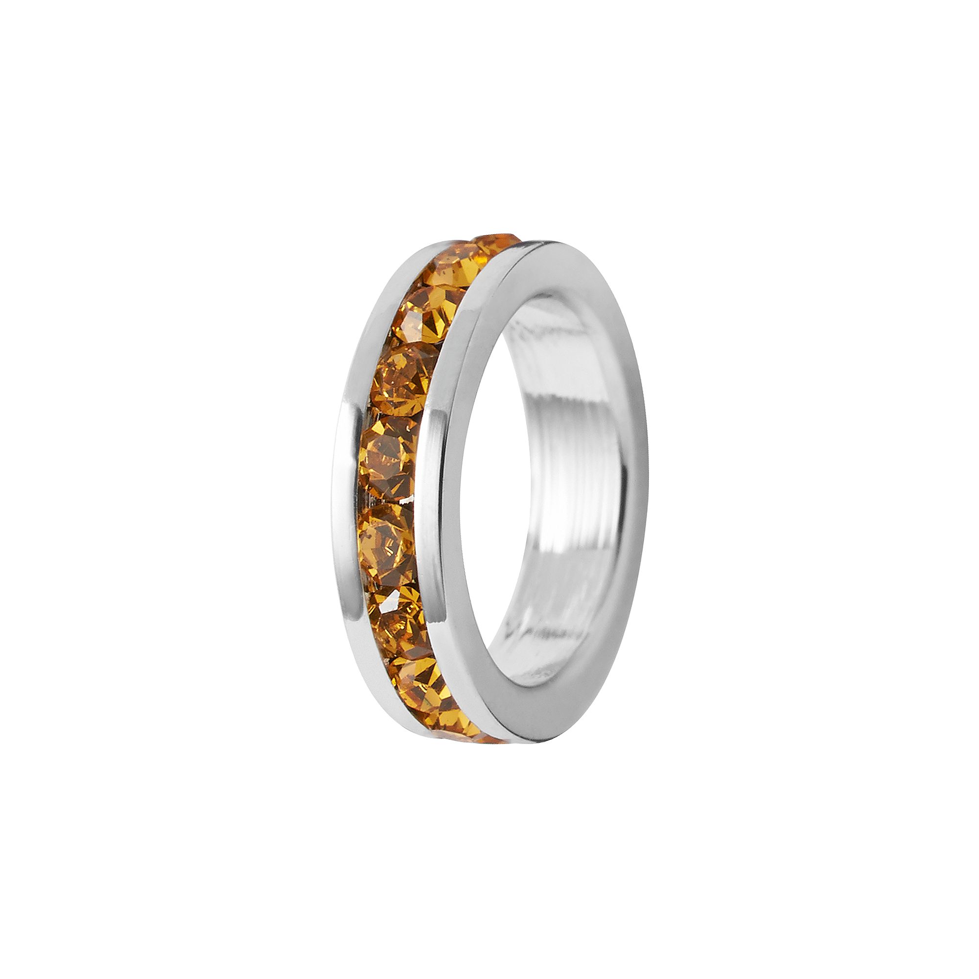 Traditions Jewelry Company Sterling Silver Crystal Birthstone Rondelle Char