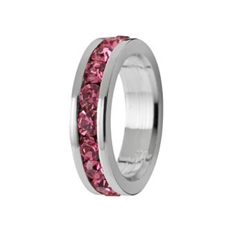 Traditions Jewelry Company Sterling Silver Crystal Birthstone Rondelle Charm