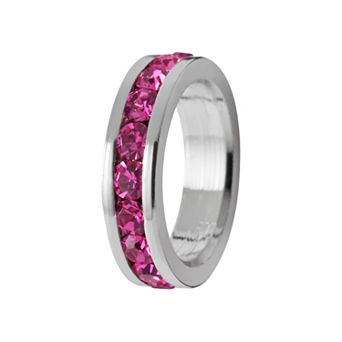 Traditions Jewelry Company Sterling Silver Crystal Birthstone Rondelle Charm